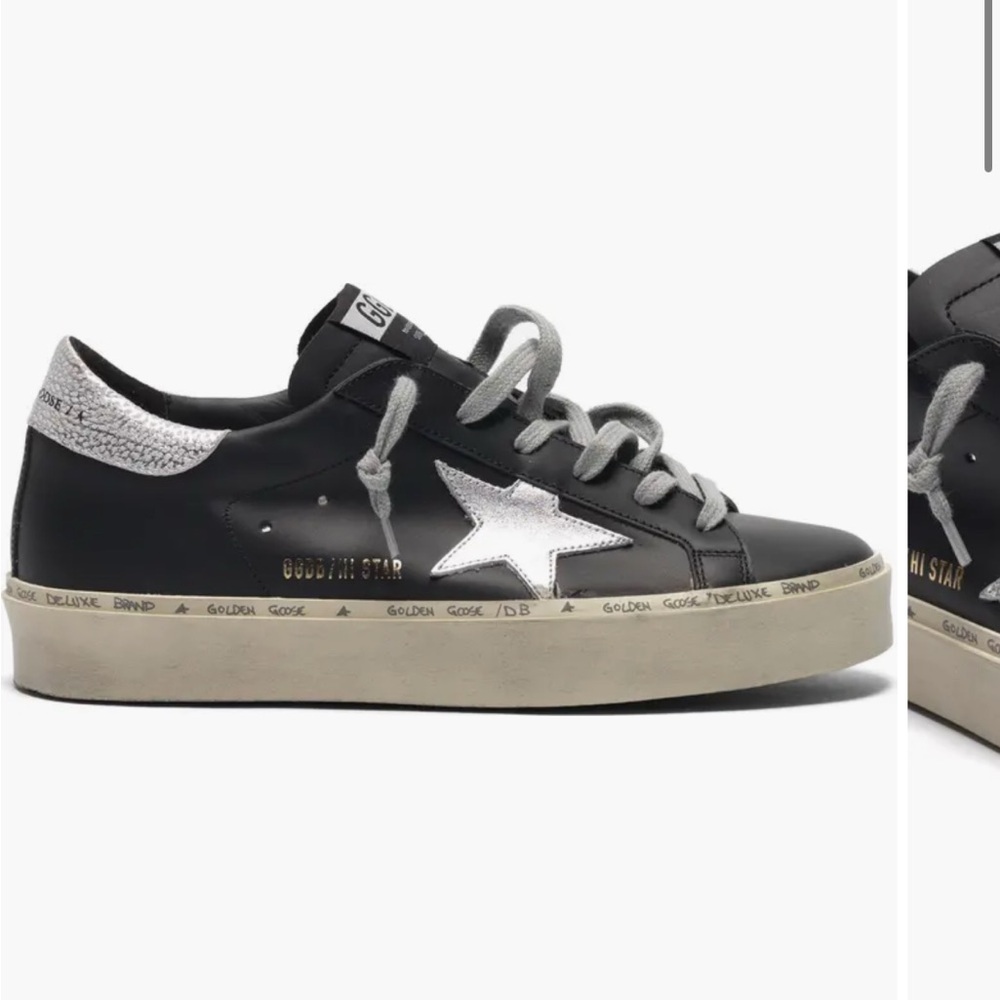 Golden Goose Black Hi Star Platform Sneakers